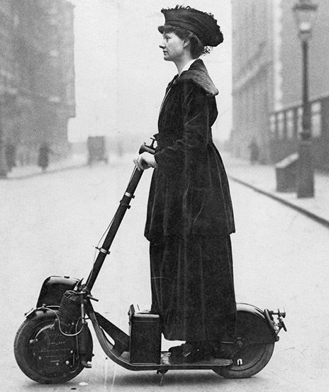 origen del patinete eléctrico